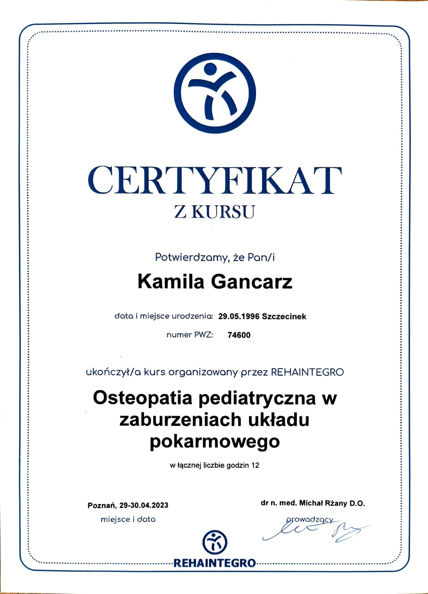 Osteopatia pediatryczna w zaburzeniach układu pokarmowego