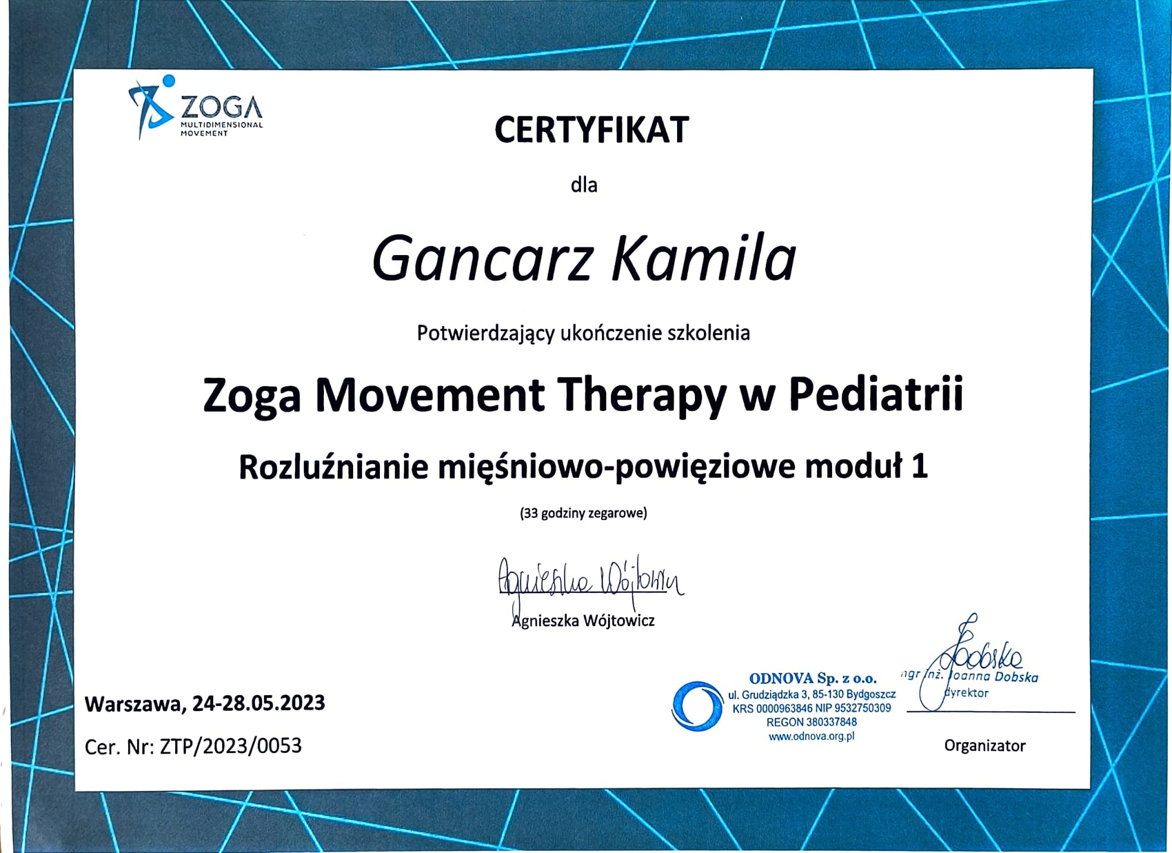 Zoga Movement Therapy w Pediatrii